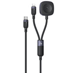 YESIDO CA136L 27W Fast Charging Type C to iP  /  for Apple Watch Wireless Charging Dock 2 in 1 Charging Cable