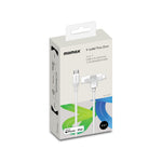 MOMAX 1-Link 1,5m 2-i-1 hurtigopladende flettet kabel Mfi-certificeret USB-C til USB-C / Lightning-kabel