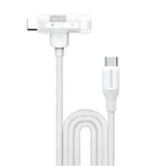 MOMAX 1-Link 1,5m 2-i-1 hurtigopladende flettet kabel Mfi-certificeret USB-C til USB-C / Lightning-kabel