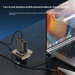 YESIDO CA92 2 in 1 USB C to Dual USB C Splitter Cable PD 100W Fast Charging Braided Wire