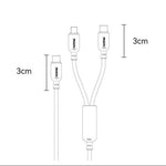 YESIDO CA92 2 in 1 USB C to Dual USB C Splitter Cable PD 100W Fast Charging Braided Wire
