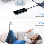 ESSAGER 2m USB-A to USB-C  /  Micro 480Mbps Data Sync Cord 7A 100W Fast Charging Cable