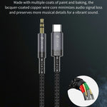 DEVIA EC620 1m Ipure Series Type-C to 3.5mm Audio Cable Braided Nylon Audio Cable