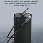 DEVIA EC620 1m Ipure Series Type-C to 3.5mm Audio Cable Braided Nylon Audio Cable