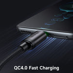 MCDODO CA-3961 3m USB-A to USB-C Cable with Charging Light, 3A Fast Charging Data Transfer Cord