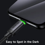 MCDODO CA-3961 3m USB-A to USB-C Cable with Charging Light, 3A Fast Charging Data Transfer Cord