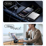 YESIDO CA203 USB-A / USB-C til iP / USB-C / Micro Hurtigopladningskabel Flettet Opladerkabel til iPhone Samsung Huawei Xiaomi