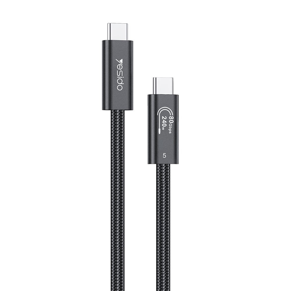 YESIDO CA211 Thunderbolt 5 USB-C to USB-C Cable 80Gbps 240W Fast Charging 16K Video Cable