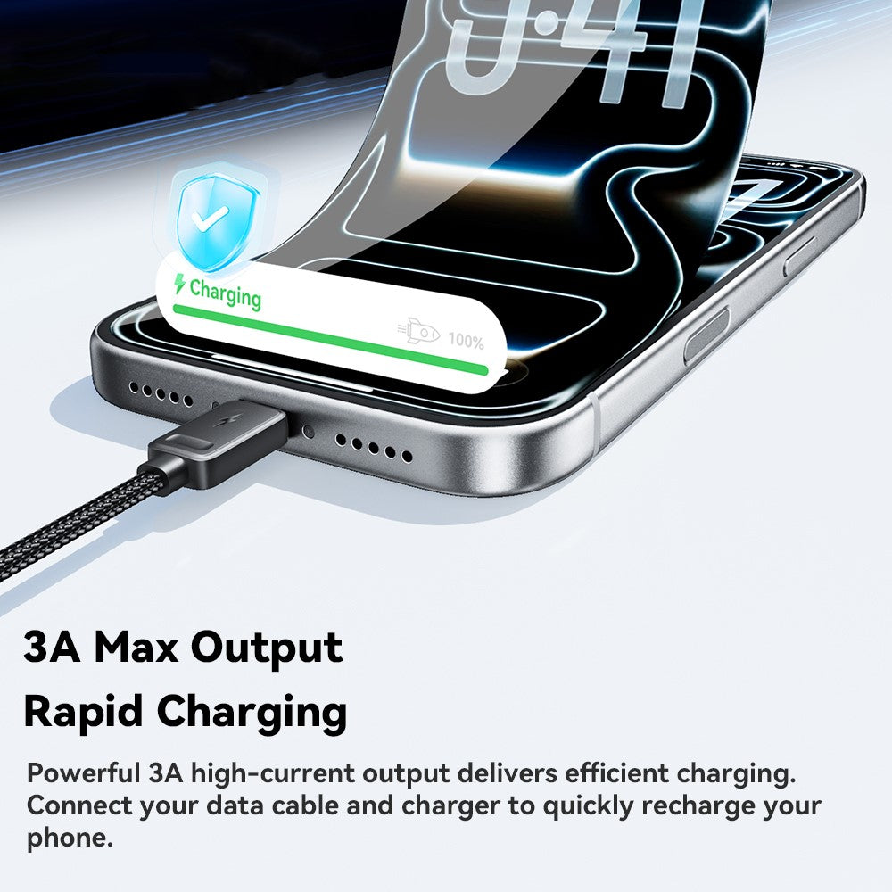 ESSAGER 4 in 1 Cable Type-C to 2 Type-C Micro iP (5-14) 3A Fast Charging Cable 16cm