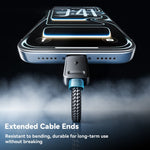 ESSAGER 4 in 1 Cable Type-C to 2 Type-C Micro iP (5-14) 3A Fast Charging Cable 16cm