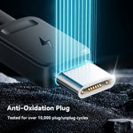 ESSAGER 4 in 1 Cable Type-C to 2 Type-C Micro iP (5-14) 3A Fast Charging Cable 16cm
