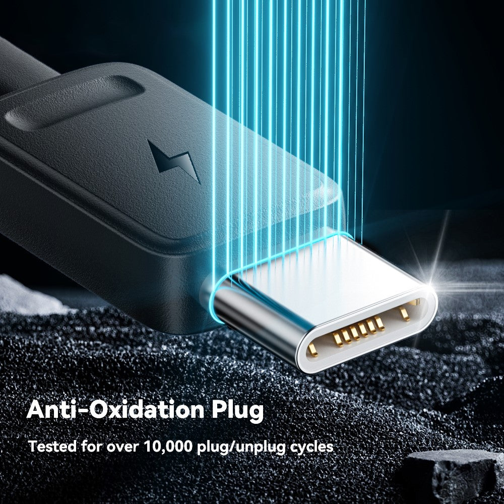 ESSAGER 4 in 1 Cable Type-C to 2 Type-C Micro iP (5-14) 3A Fast Charging Cable 16cm