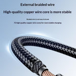 YESIDO CA204M 1m USB A til Micro USB Kabel 18W Hurtigopladende Flettet Datakabel til Samsung / Xiaomi / Motorola