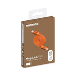 MOMAX DC88 1m 100W USB-C til USB-C Magnetisk Flettet Kabel Fladt Lade- og Datakabel til MacBook iPhone Huawei iPad Samsung