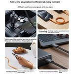 YESIDO CA206 1.2m USB-C to USB-C Cable PD 60W Fast Charging Braided Flat Data Cable