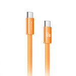 YESIDO CA206 1.2m USB-C to USB-C Cable PD 60W Fast Charging Braided Flat Data Cable