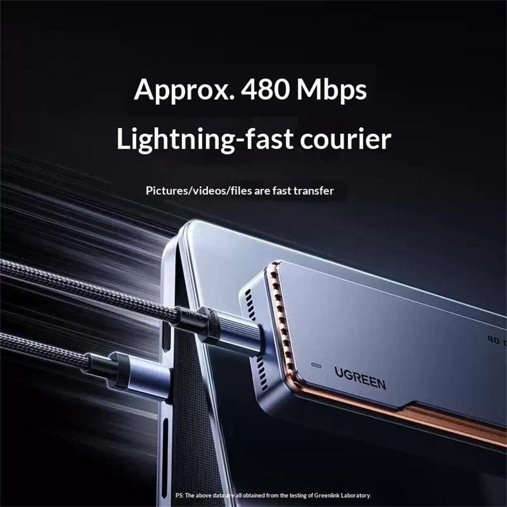 UGREEN L532 65907 1m USB-C to USB-C Cable PD 3.1 240W Fast Charging Nylon Braided Data Cable
