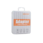 ENKAY ENK-AT131 2 st USB-C hane till USB-A 3.2 hona adapter 10 Gbps 60W snabbladdningskonverterare i zinklegering OTG
