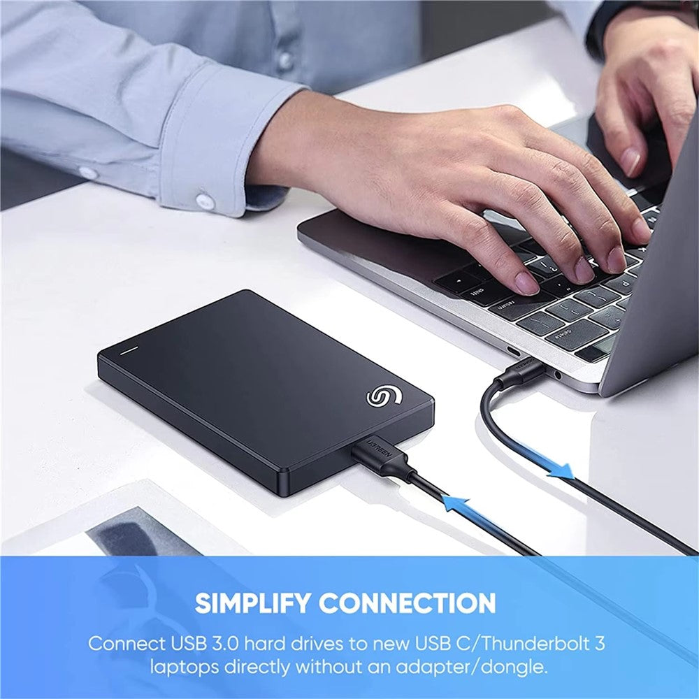 UGREEN 90995 25cm Type-C to Micro-B USB 3.0 Cable 3A Fast Charging 5Gbps Data Transfer Wire for External Hard Drive