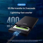UGREEN 90996 50 cm Type-C til Micro-B USB 3.0-kabel 3A hurtigopladning 5 Gbps dataoverførselsledning til ekstern harddisk