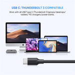 UGREEN 90996 50 cm Type-C til Micro-B USB 3.0-kabel 3A hurtigopladning 5 Gbps dataoverførselsledning til ekstern harddisk