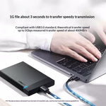 UGREEN 90996 50 cm Type-C til Micro-B USB 3.0-kabel 3A hurtigopladning 5 Gbps dataoverførselsledning til ekstern harddisk