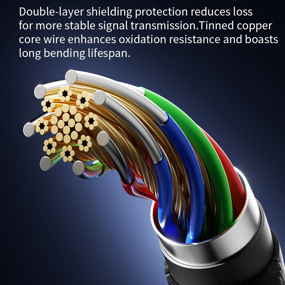 2m USB-C 3.2 Cable with Foldable Stand 4K / 60Hz 20Gbps Data Transfer PD 100W Fast Charging Wire for Phone Tablet