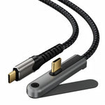 2m USB-C 3.2 Cable with Foldable Stand 4K / 60Hz 20Gbps Data Transfer PD 100W Fast Charging Wire for Phone Tablet