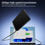 2m USB-C 3.2 Cable with Foldable Stand 4K / 60Hz 20Gbps Data Transfer PD 100W Fast Charging Wire for Phone Tablet
