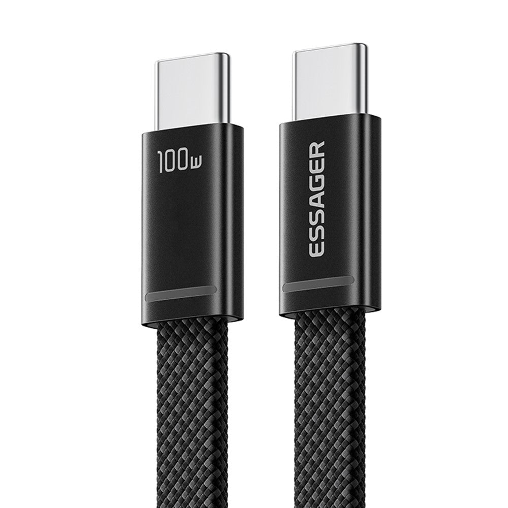 ESSAGER ES-X85 1m USB-C to USB-C Cable 100W PD Fast Charging 480Mbps Transfer Data Cable