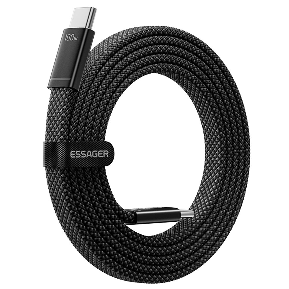 ESSAGER ES-X85 1m USB-C to USB-C Cable 100W PD Fast Charging 480Mbps Transfer Data Cable