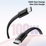 ESSAGER ES-X85 1m USB-C to USB-C Cable 100W PD Fast Charging 480Mbps Transfer Data Cable