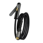 DOONJIEY 2m USB-C til USB-C Kabel PD 100W Hurtigopladning 4K / 60Hz 20Gbps Datakabel med Telefonstander