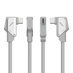 AULUMU M07 2 m 240W USB-C til USB-C Kabel Hurtig Opladning Aluminiumlegeringskonstruktion