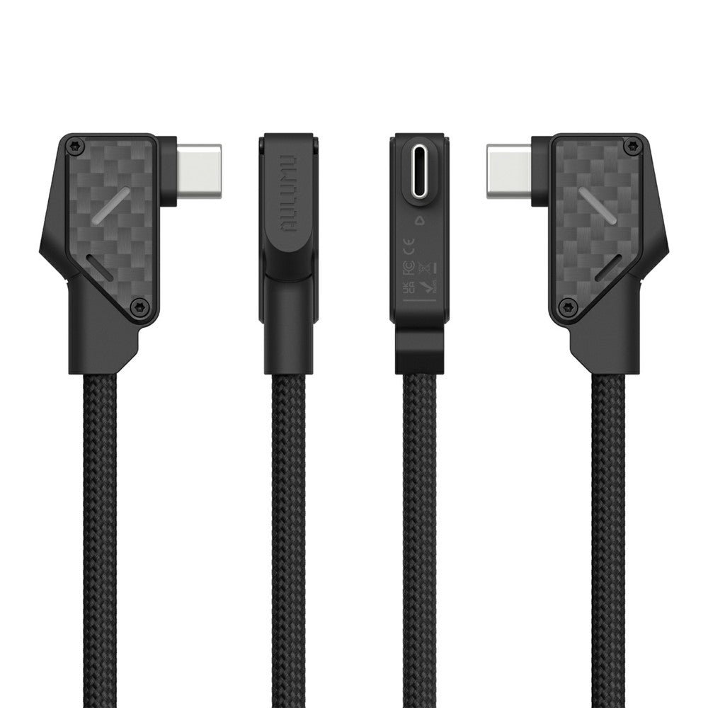 AULUMU M07 2m 240W USB-C til USB-C Kabel 40 Gbps Hurtigopladning Datakabel Kulfiberkonstruktion