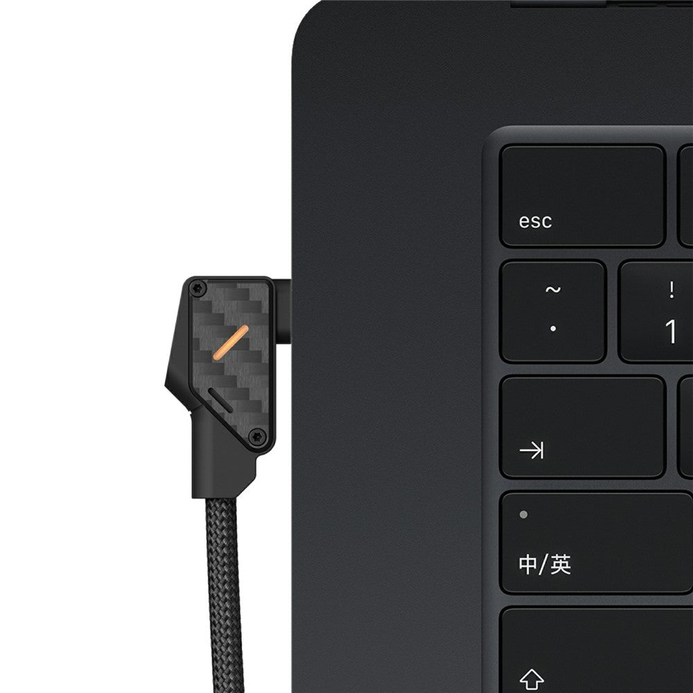 AULUMU M07 2m 240W USB-C til USB-C Kabel 40 Gbps Hurtigopladning Datakabel Kulfiberkonstruktion