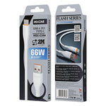 WEKOME WDC-C34a 2m USB-A to Type-C Cable 66W Fast Charging Data Cable for Phone Tablet