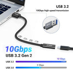 ENKAY ENK-AT136 15 cm 10 Gbps 60 W USB 3.2 Type-C hun til USB-A han adapterkabel