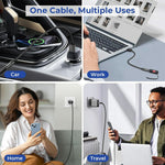 ENKAY ENK-AT136 15 cm 10 Gbps 60 W USB 3.2 Type-C hun til USB-A han adapterkabel
