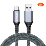 ENKAY 2m USB 3.2 Gen2 USB-A to USB-C Cable 60W Fast Charging 10Gbps High Speed Data Cable