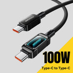ESSAGER ES-X87 1m Type-C to Type-C Cable 100W Fast Charging Braided Data Cable