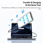 ESSAGER ES-X87 1m Type-C to Type-C Cable 100W Fast Charging Braided Data Cable