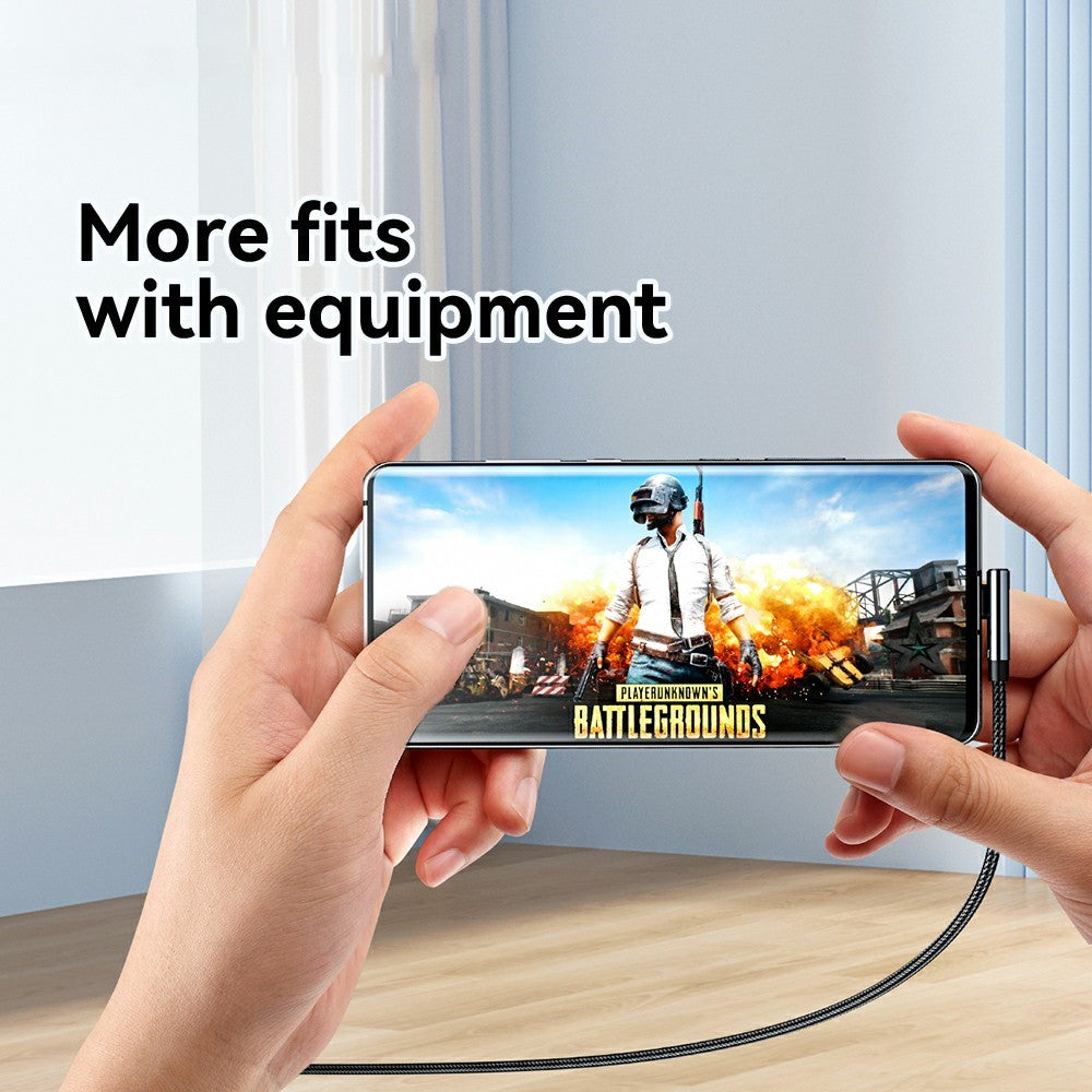 ESSAGER 2 m 240 W Hurtigopladning Digital Skærm Vinklet Type-C til Type-C Datakabel