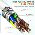 D-POWER 2002 2m USB to Type-C Cable 3A Fast Charging Data Sync TPE Wire