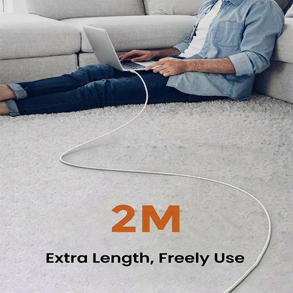 D-POWER 2002 2m USB to Type-C Cable 3A Fast Charging Data Sync TPE Wire