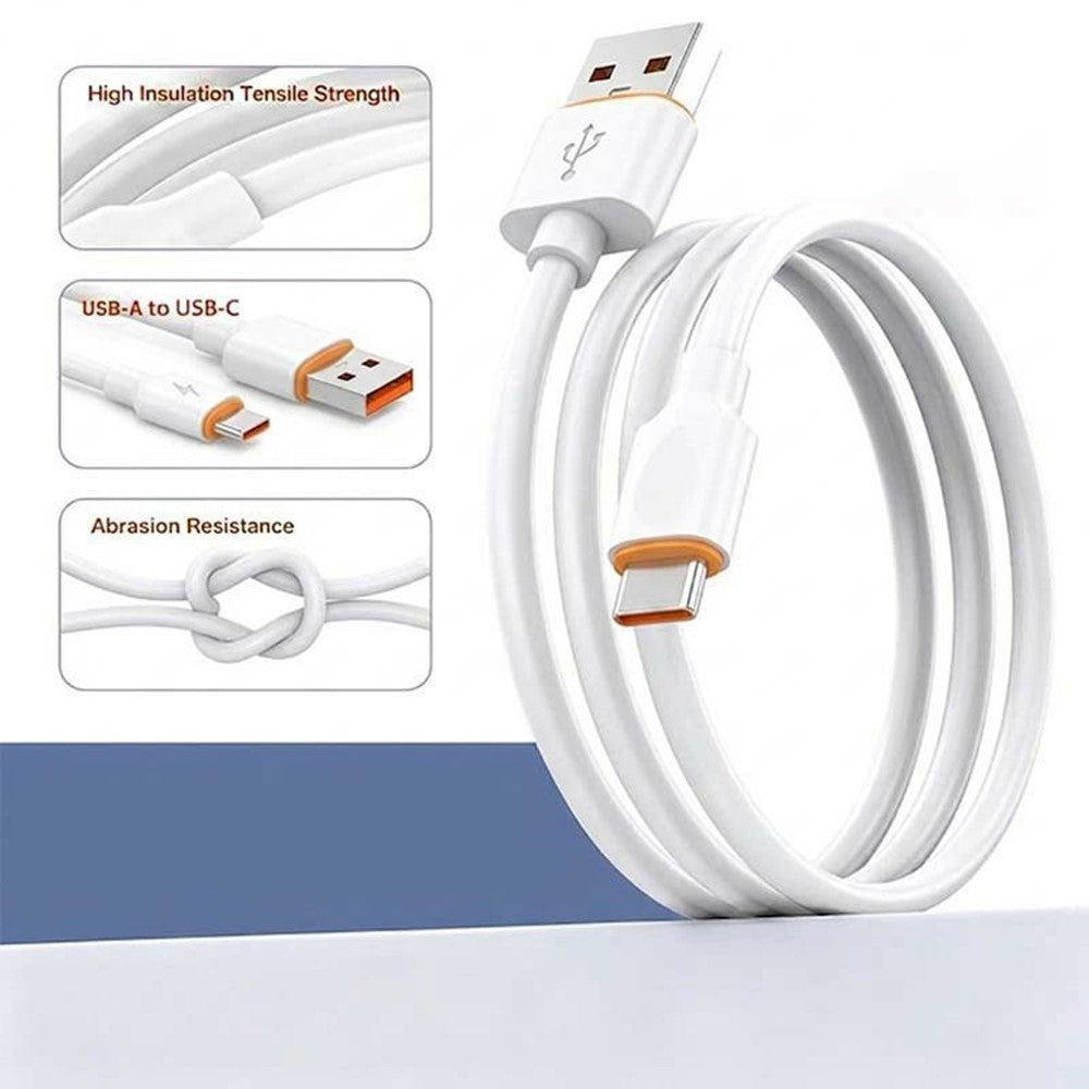 D-POWER 6005 1m 3A Fast Charging Cable USB to Type-C TPE Data Sync Wire