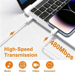 D-POWER 9000 1m 3A Fast Charging TPE Cable Type-C to Type-C High Speed Data Sync