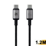NCC SC Series 1,2 m USB-C til USB-C Hurtigopladningskabel 65W PD 3.0 Dataoverførselskabel til Bærbar, Tablet, Smartphone