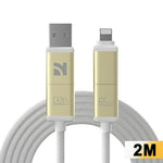 NCC 2m 4 in 1 Universal Charging Cable Braided Aluminum Alloy 65W PD Fast Charge Data Transfer Cord for iPhone iPad Android