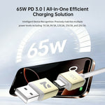 NCC 2m 4 in 1 Universal Charging Cable Braided Aluminum Alloy 65W PD Fast Charge Data Transfer Cord for iPhone iPad Android